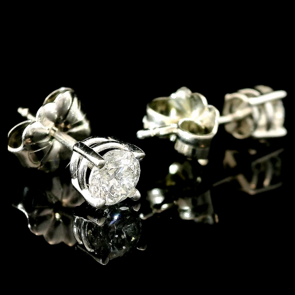14KW Diamond Stud Earrings Approximately 0.42ctw J/I2. Image 3 Chipper's Jewelry Bonney Lake, WA