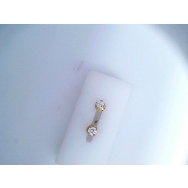 14KY Dia Stud Earrings 0.44ctw (estimated) K/L/M Brown VS1/VS2 w/Screw Backs Chipper's Jewelry Bonney Lake, WA