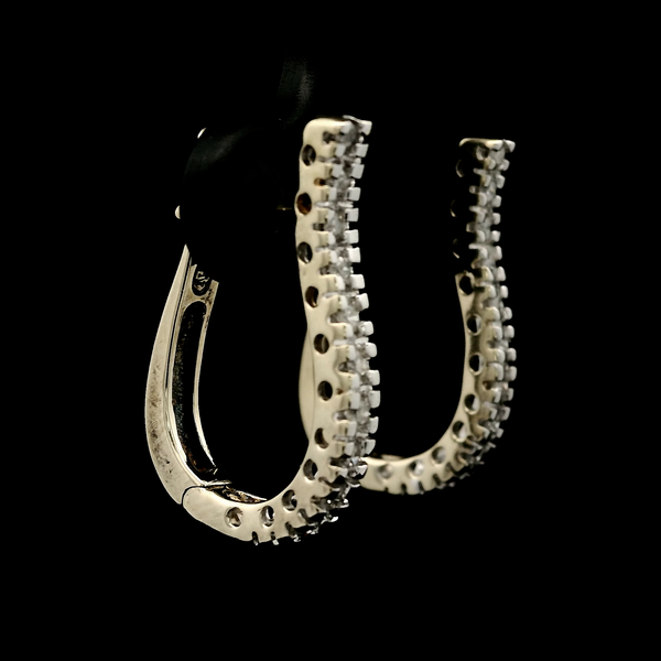 10KY Diamond Hoop Earrings Approx 0.28ctw. Image 3 Chipper's Jewelry Bonney Lake, WA