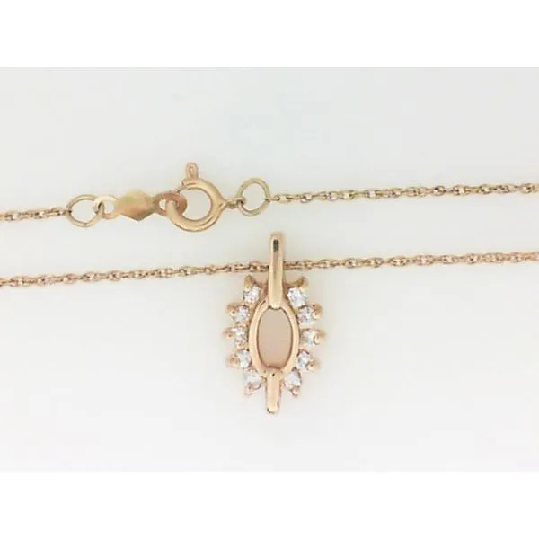 14K Yellow Gold Diamond Pendant on a Chain Chipper's Jewelry Bonney Lake, WA