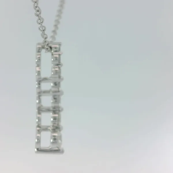 14KW Diamond Dangle Pendant w/18