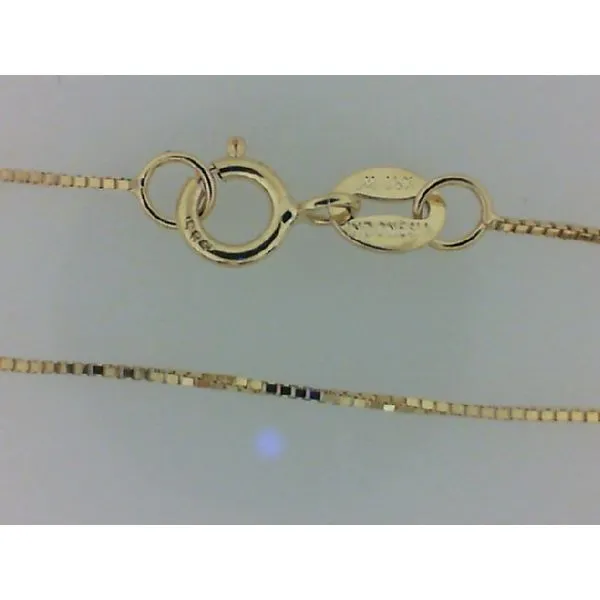 14K Yellow Gold Diamond Cross Pendant with Box Chain Image 3 Chipper's Jewelry Bonney Lake, WA