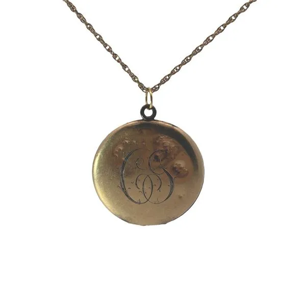 Antique Gold Filled Mourning Locket w/24