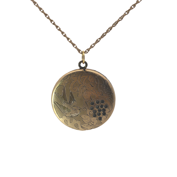 Gold-Filled Antique Mourning Locket with 24" Gold-Filled Rope Chain Chipper's Jewelry Bonney Lake, WA