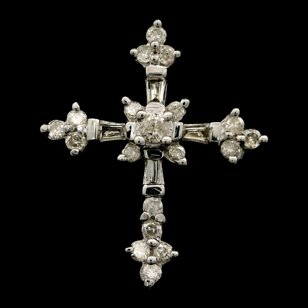 14KW Diamond Cross Pendant. Chipper's Jewelry Bonney Lake, WA