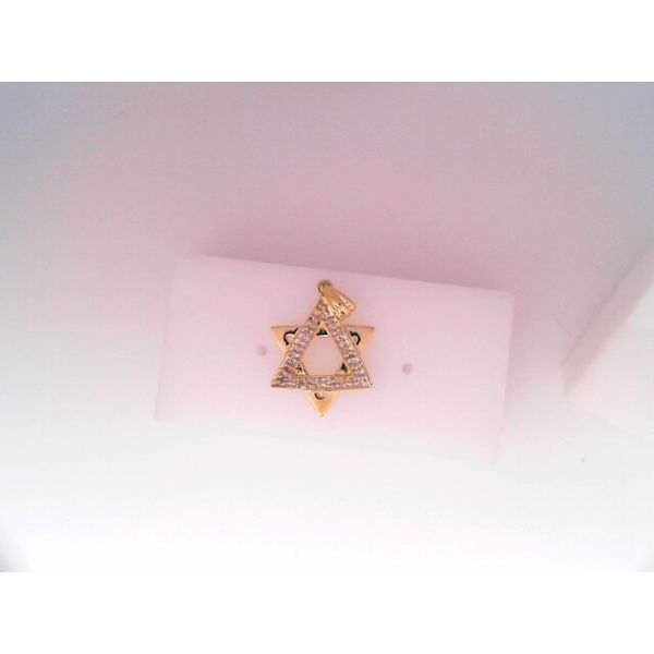 14KTT Star of David Pendant with 0.05ctw Diamonds Chipper's Jewelry Bonney Lake, WA