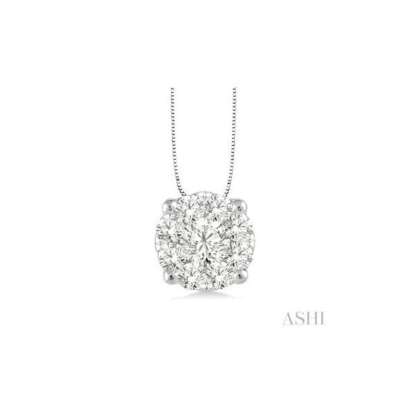 White Gold Diamond Pendant and Chain Chipper's Jewelry Bonney Lake, WA