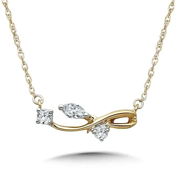 10K Yellow Gold Diamond Necklace Chipper's Jewelry Bonney Lake, WA