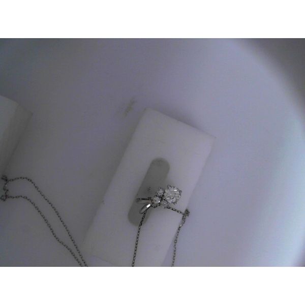 14KW Diamond Necklace with Old Euro Center 0.52ct E/F SI2.  18 Inch Cable Chain. Chipper's Jewelry Bonney Lake, WA