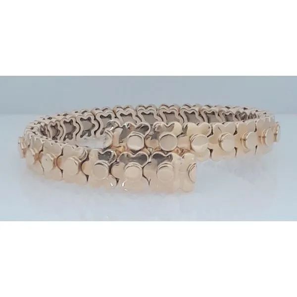 Sonia B. Pave Diamond Floral Motif Cuff Bracelet Image 2 Chipper's Jewelry Bonney Lake, WA