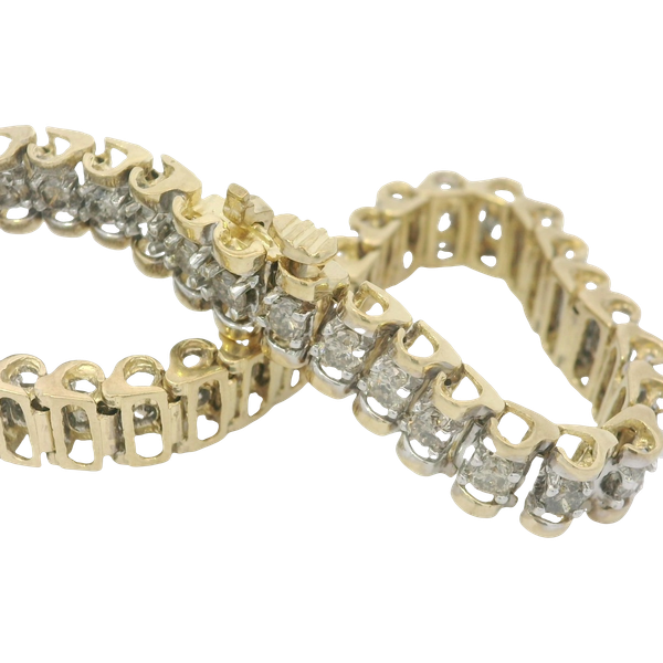 10K Yellow Gold Diamond Bracelet Chipper's Jewelry Bonney Lake, WA