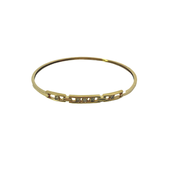 10KY Diamond Bangle Bracelet.  Approx 0.25ctw L-M-N Brown I2 Chipper's Jewelry Bonney Lake, WA