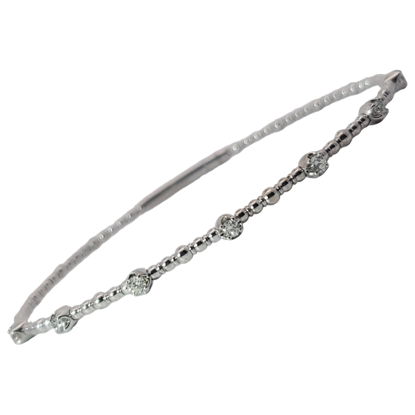 14KW Diamond Flex Bangle Bracelet.25ctw SI1-2 H-I Chipper's Jewelry Bonney Lake, WA