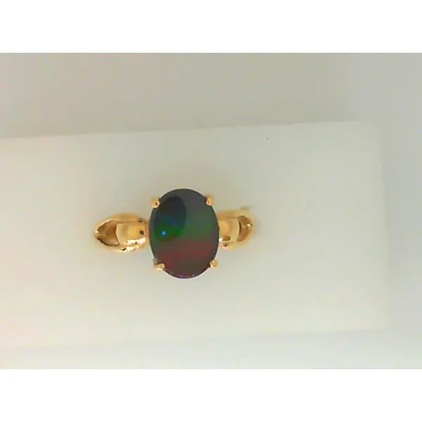 14K Yellow Gold Ammolite Fashion Ring Chipper's Jewelry Bonney Lake, WA