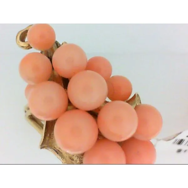 14K Yellow Gold Coral Bead Cluster Ring Chipper's Jewelry Bonney Lake, WA