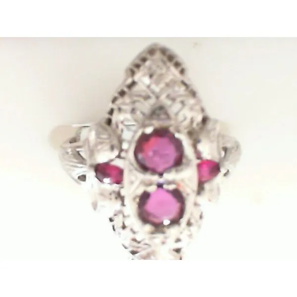 18K White Gold Ruby Ring Image 2 Chipper's Jewelry Bonney Lake, WA