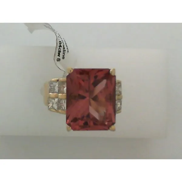 14K Yellow Gold Tourmaline, Diamond Ring Chipper's Jewelry Bonney Lake, WA