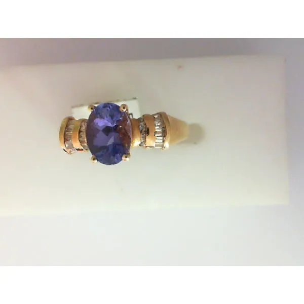 14K Yellow Gold Tanzanite, Diamond Ring Chipper's Jewelry Bonney Lake, WA