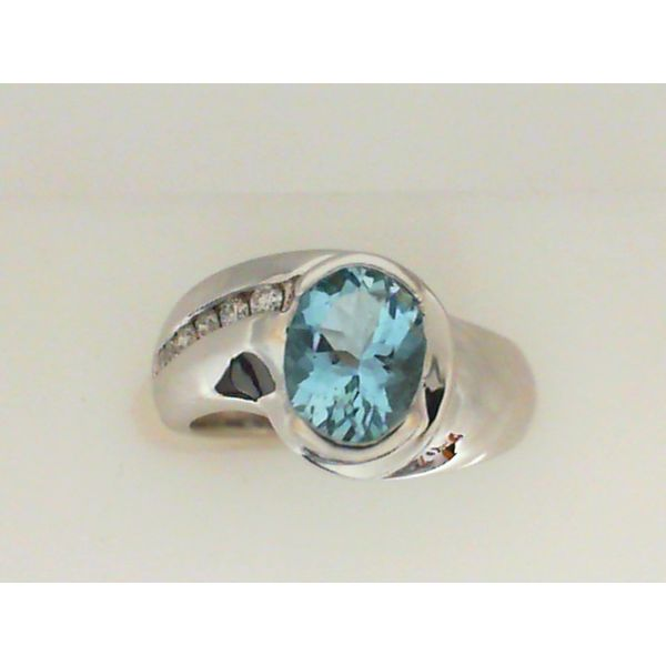 Aquamarine and Diamond Ring Chipper's Jewelry Bonney Lake, WA
