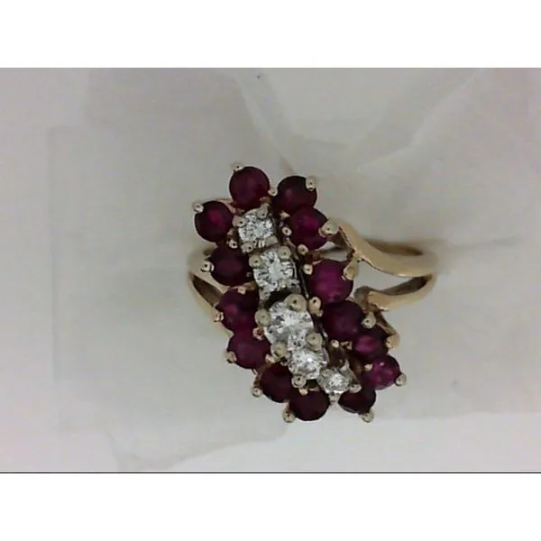 14K Yellow Gold Ruby, Diamond Ring Chipper's Jewelry Bonney Lake, WA