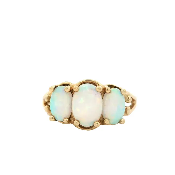 10K Yellow Gold Faux Oval Opal Ring Chipper's Jewelry Bonney Lake, WA