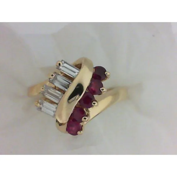 14K Yellow Gold Sapphire, Diamond Ring Chipper's Jewelry Bonney Lake, WA