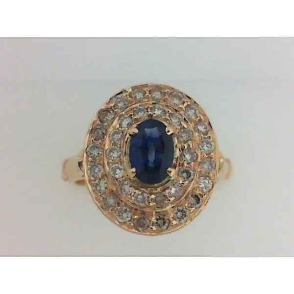18K Yellow Gold Sapphire, Diamond Ring Chipper's Jewelry Bonney Lake, WA
