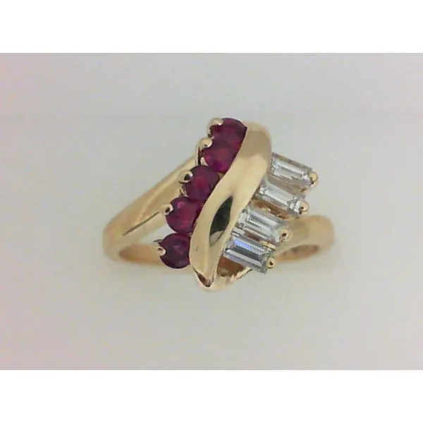 14K Yellow Gold Ruby, Diamond Ring Chipper's Jewelry Bonney Lake, WA