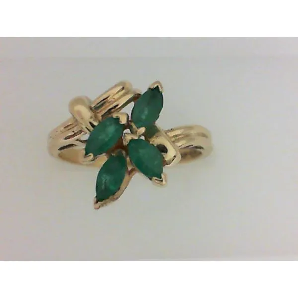 14K Yellow Gold Emerald Ring Chipper's Jewelry Bonney Lake, WA