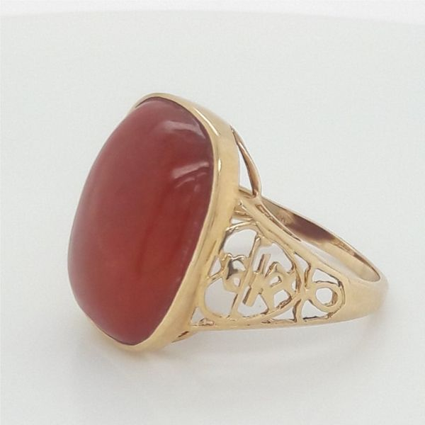 14K Yellow Gold Carnelian Ring Chipper's Jewelry Bonney Lake, WA