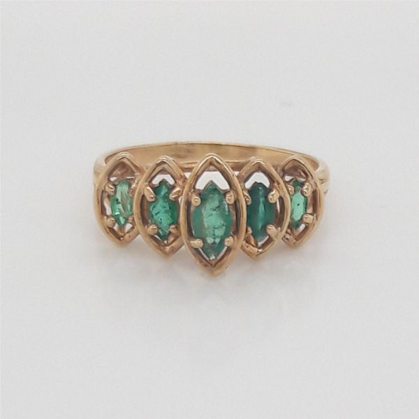 10K Yellow Gold Emerald Ring Chipper's Jewelry Bonney Lake, WA
