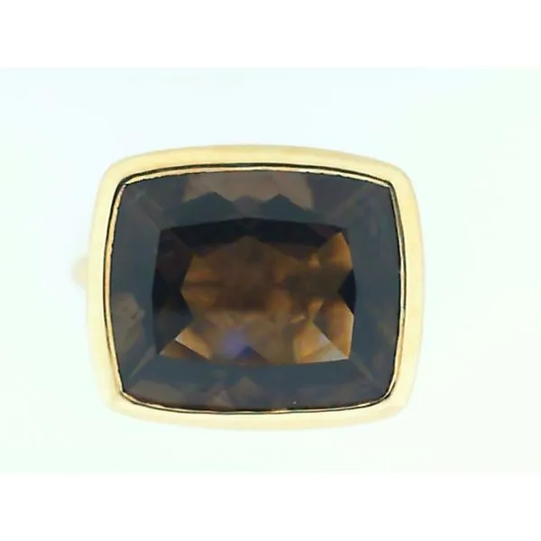 18K Yellow Gold Smoky Quartz Ring Chipper's Jewelry Bonney Lake, WA