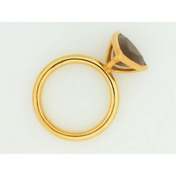18K Yellow Gold Smoky Quartz Ring Image 2 Chipper's Jewelry Bonney Lake, WA