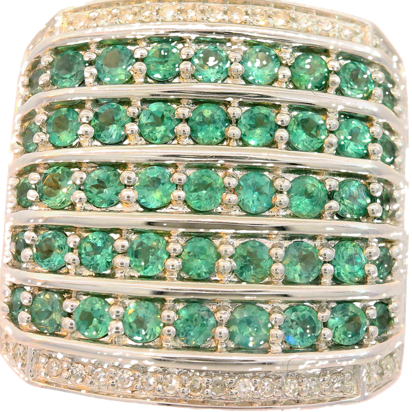 14K White Gold Alexandrite and Diamond Fashion Ring Chipper's Jewelry Bonney Lake, WA