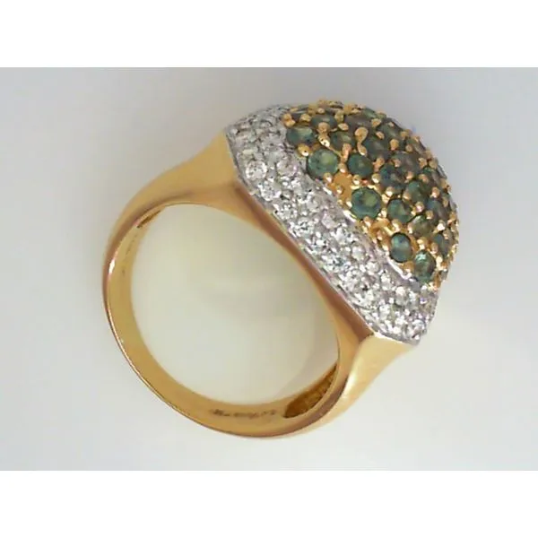 14K Yellow Gold Alexandrite and Diamond Fashion Ring Image 2 Chipper's Jewelry Bonney Lake, WA