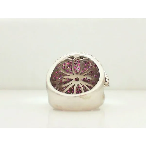18K White Gold Pave' Rubies & Diamonds Fashion Ring Image 5 Chipper's Jewelry Bonney Lake, WA