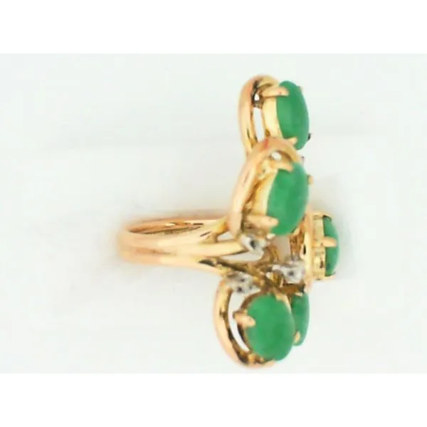 14KY Chrysopraise & Diamonds Fashion Ring Image 2 Chipper's Jewelry Bonney Lake, WA