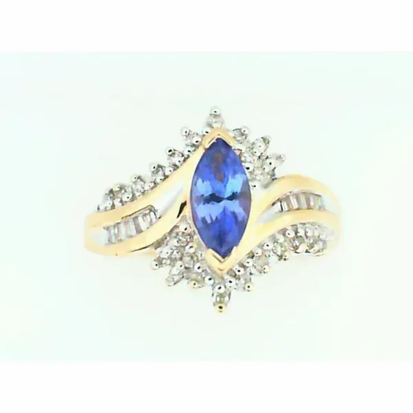 14K Yellow Gold Tanzanite and Diamond Ring Chipper's Jewelry Bonney Lake, WA