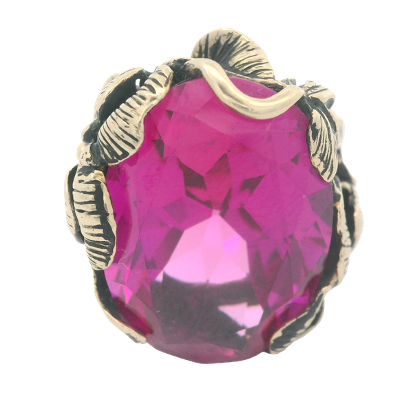 14K Yellow Gold Synthetic Sapphire Fashion Ring Image 3 Chipper's Jewelry Bonney Lake, WA