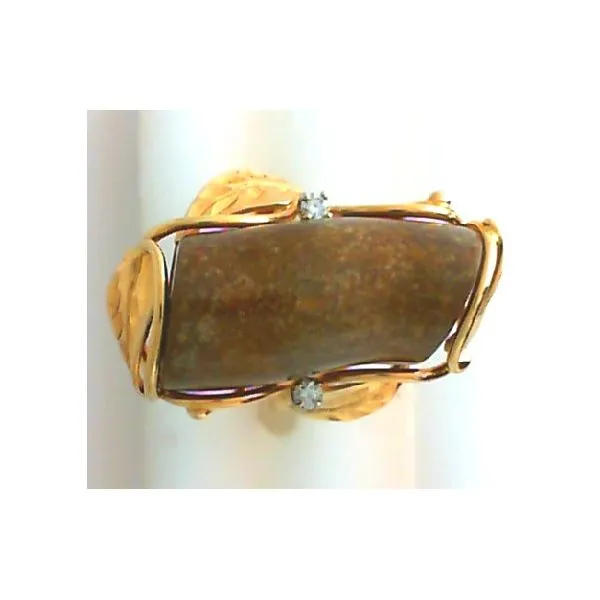 Fashion Ring with Black Coral & Diamonds Chipper's Jewelry Bonney Lake, WA