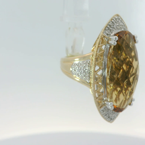 14K Yellow Gold Ring with Yellow Stone Image 4 Chipper's Jewelry Bonney Lake, WA