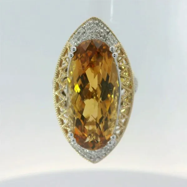 14K Yellow Gold Ring with Yellow Stone Image 5 Chipper's Jewelry Bonney Lake, WA