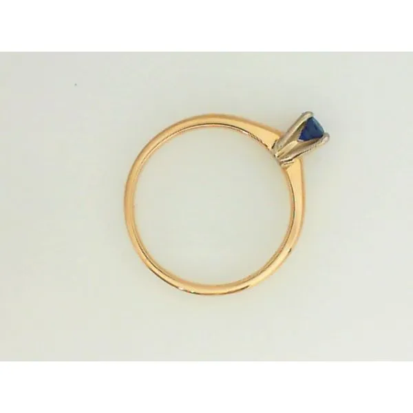 14K Yellow Gold Sapphire Solitaire Ring Image 3 Chipper's Jewelry Bonney Lake, WA