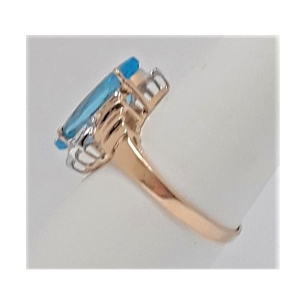 10Kt Yellow Gold Topaz and Diamond Fashion Ring Image 2 Chipper's Jewelry Bonney Lake, WA