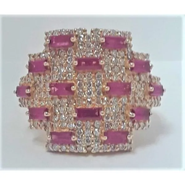 14Kt Yellow Gold Ruby and Diamond Fashion Ring Chipper's Jewelry Bonney Lake, WA