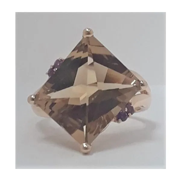 14Kt Yellow Gold Citrine Ring with Amethyst Accents Chipper's Jewelry Bonney Lake, WA