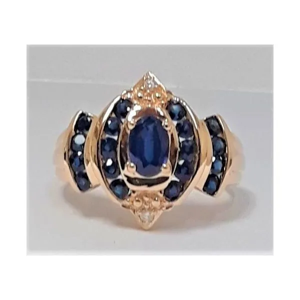 14kt Yellow Gold Sapphire Fashion Ring Chipper's Jewelry Bonney Lake, WA
