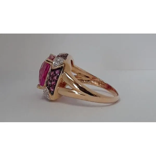 14K Yellow Gold Lab Created Ruby Ring Image 2 Chipper's Jewelry Bonney Lake, WA