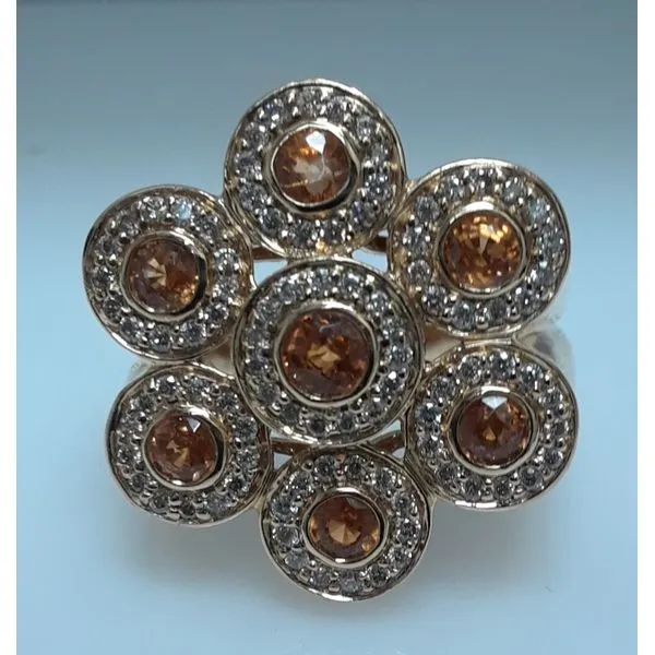 14K Yellow Gold Citrine Fashion Ring Chipper's Jewelry Bonney Lake, WA