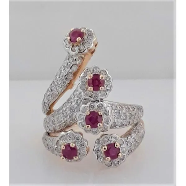 14Kt Yellow Gold Ruby and Diamond Fashion Ring Chipper's Jewelry Bonney Lake, WA